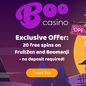 bonus sans dépôt boo casino